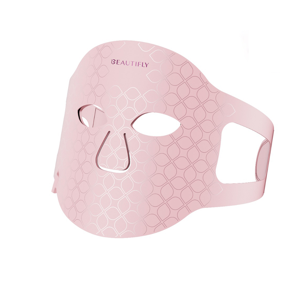 Beautifly Aura Glam PRO LED Light Therapy Collagen Mask-Pink