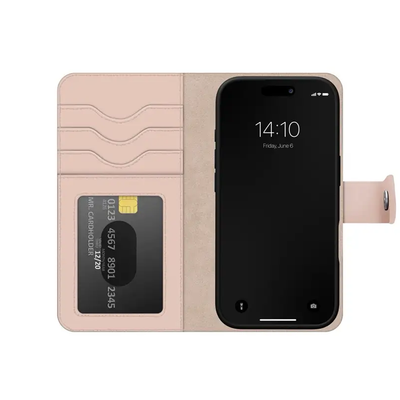 iDeal of Sweden Leather Folio for iPhone 16 Pro Max - Pink