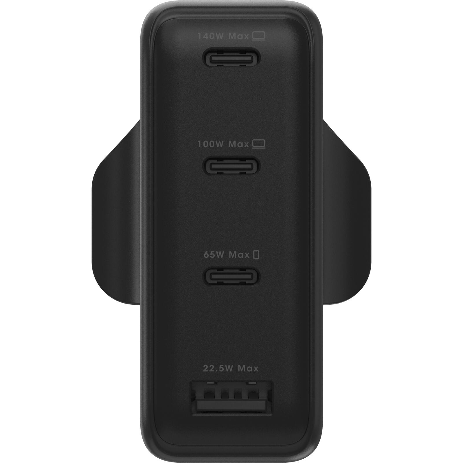 photo of OtterBox Standard GaN Charger 140W 3xC/1xA - Black 3