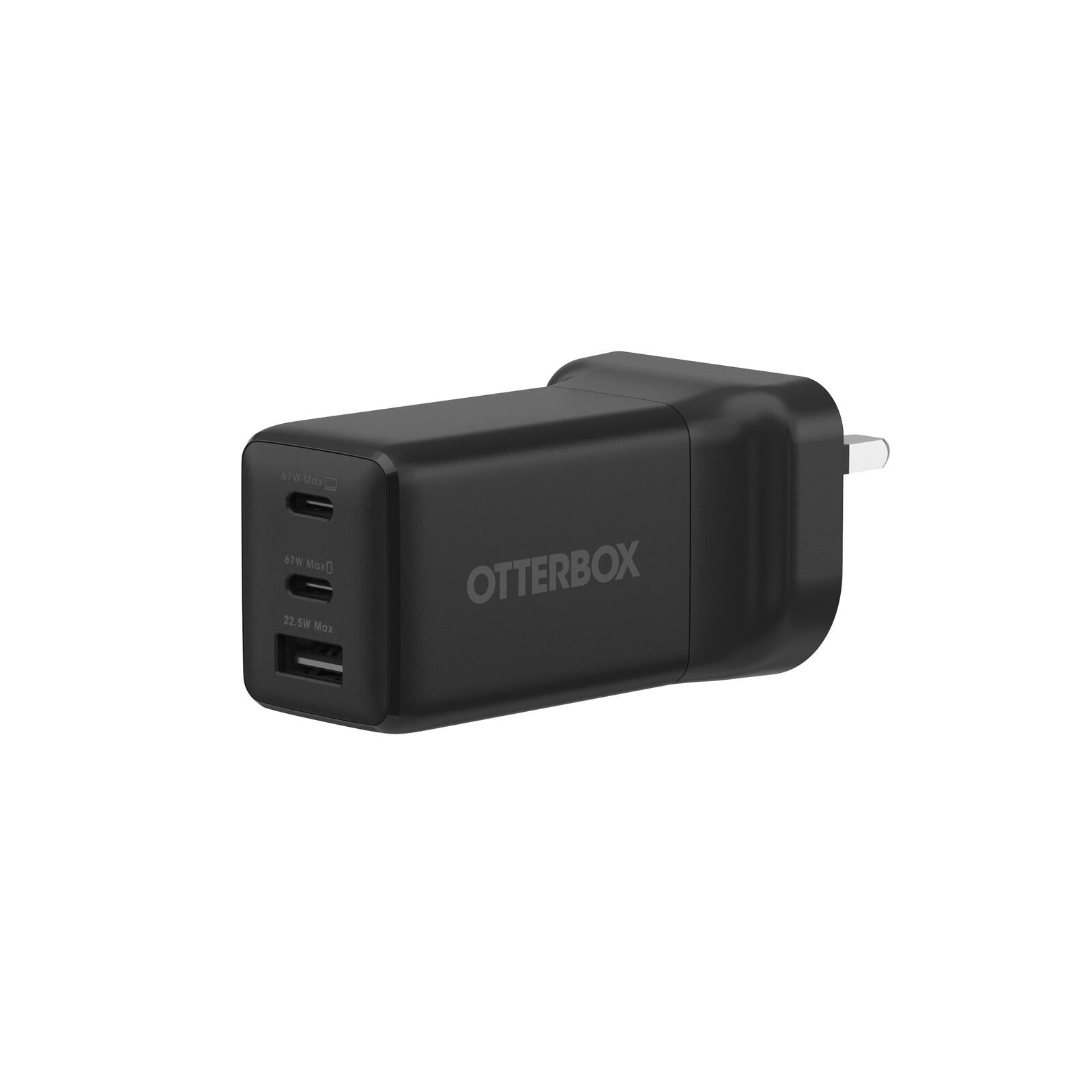 Photo of OtterBox Standard GaN Charger 67W 2xC/1xA - Black