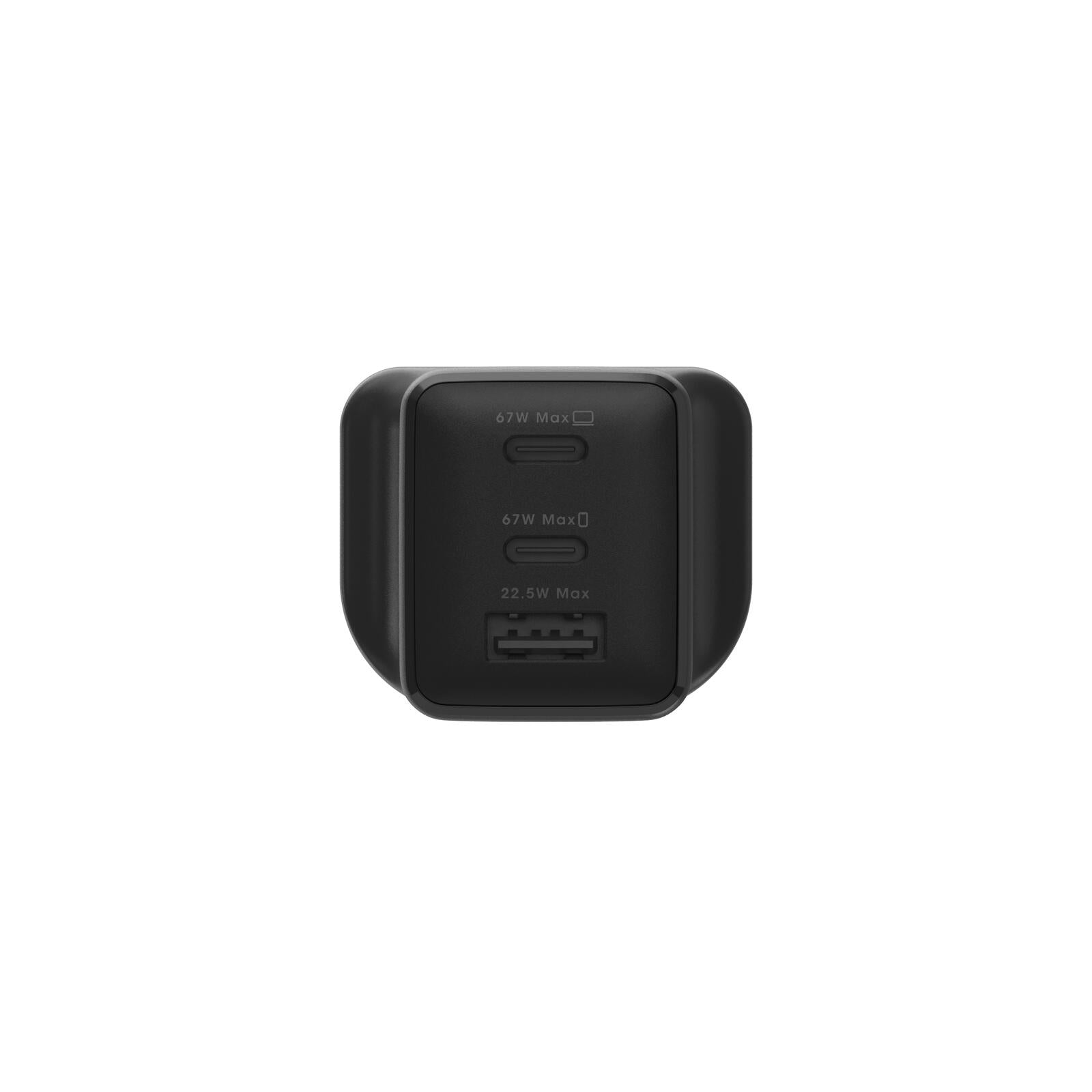 Photo of OtterBox Standard GaN Charger 67W 2xC/1xA - Black 3