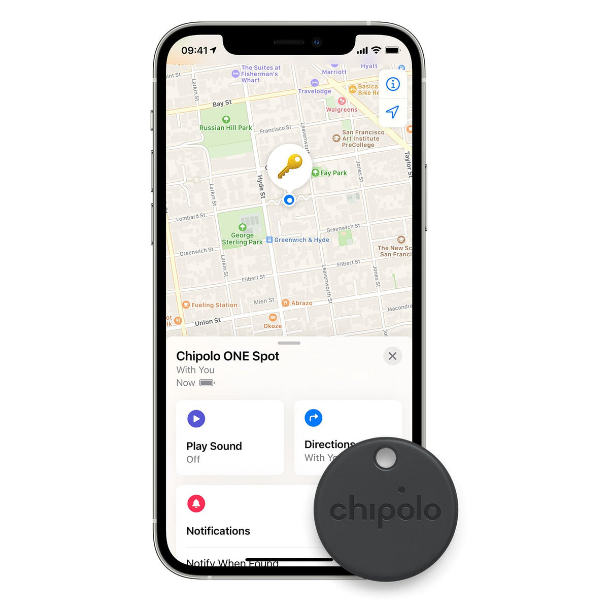 Chipolo ONE Spot Tracking Device for Apple Find My Network Devices