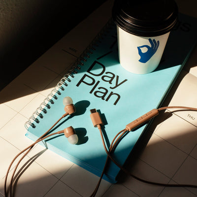 Sudio V3 Pro Wired USB-C Earphones with ANC - Caramel Brown