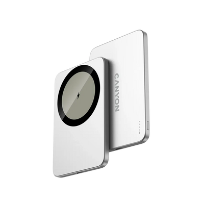 Canyon OnPower 503 Air 3000mAh Magnetic Wireless Power Bank - Silver