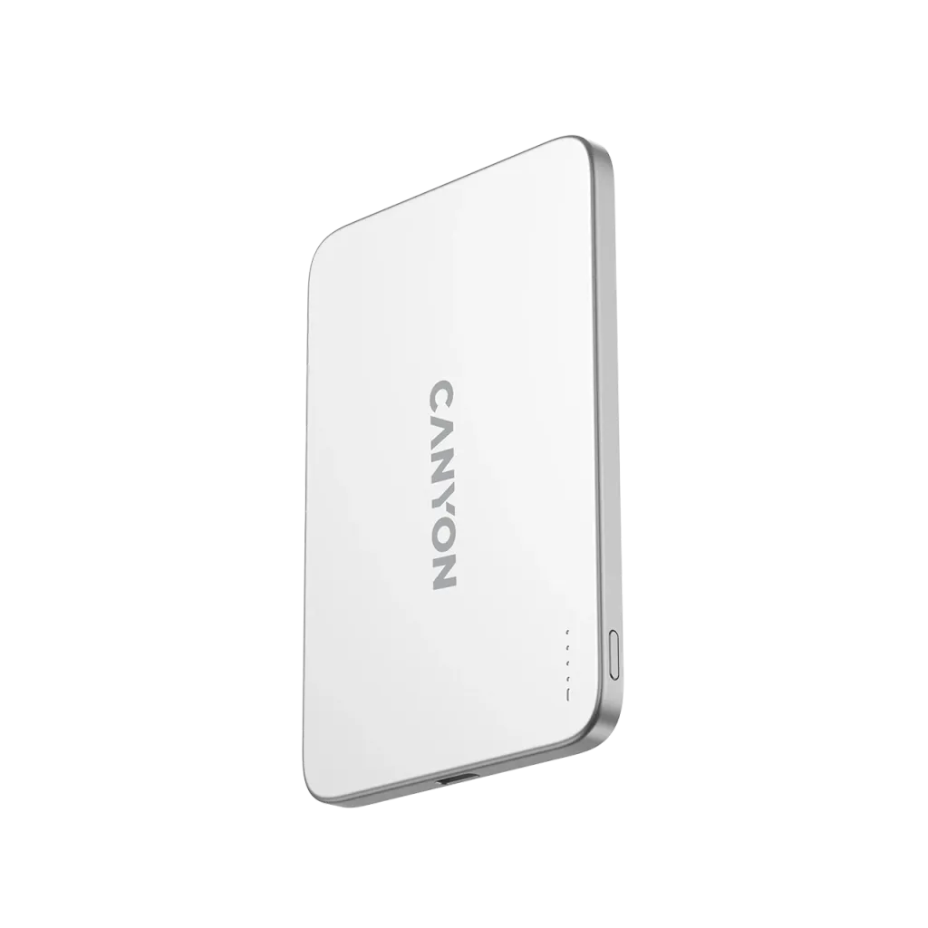 Canyon OnPower 503 Air 3000mAh Magnetic Wireless Power Bank - Silver