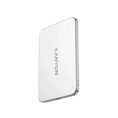 Canyon OnPower 503 Air 3000mAh Magnetic Wireless Power Bank - Silver