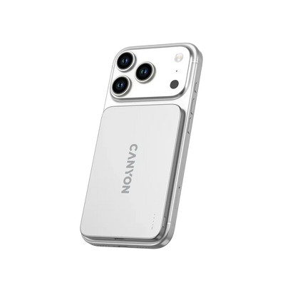 Canyon OnPower 503 Air 3000mAh Magnetic Wireless Power Bank - Silver