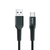 MiTEC STYLE MiPOWER USB-C to USB-A  Braided Cable - 1m - Black