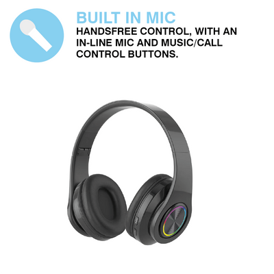 MiTEC MiSOUND Bluetooth Wireless Headphones Black