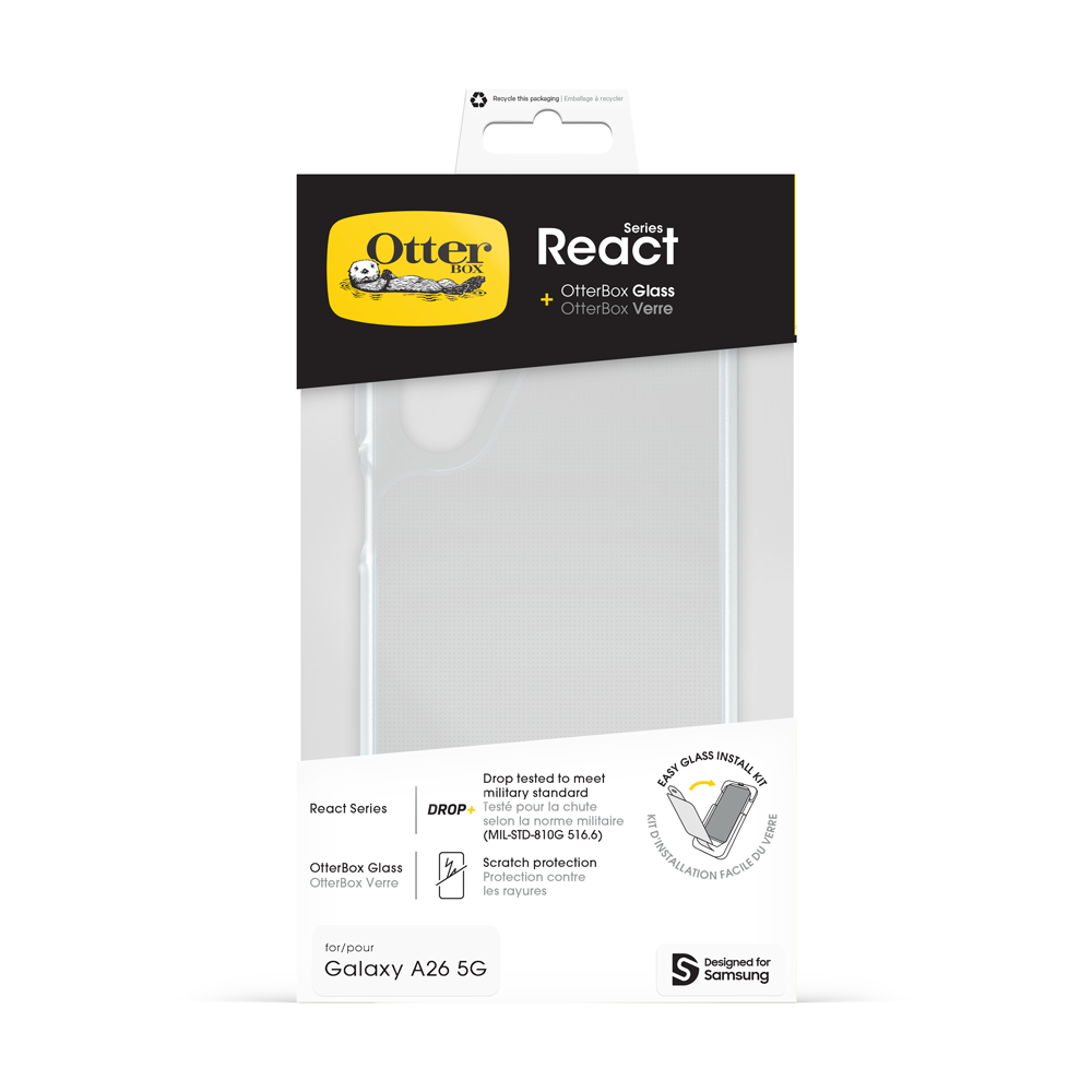 Otterbox Samsung A26 Kit Clear React & Glass