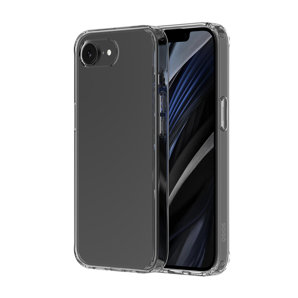 QDOS Hybrid Case for iPhone 16e Clear