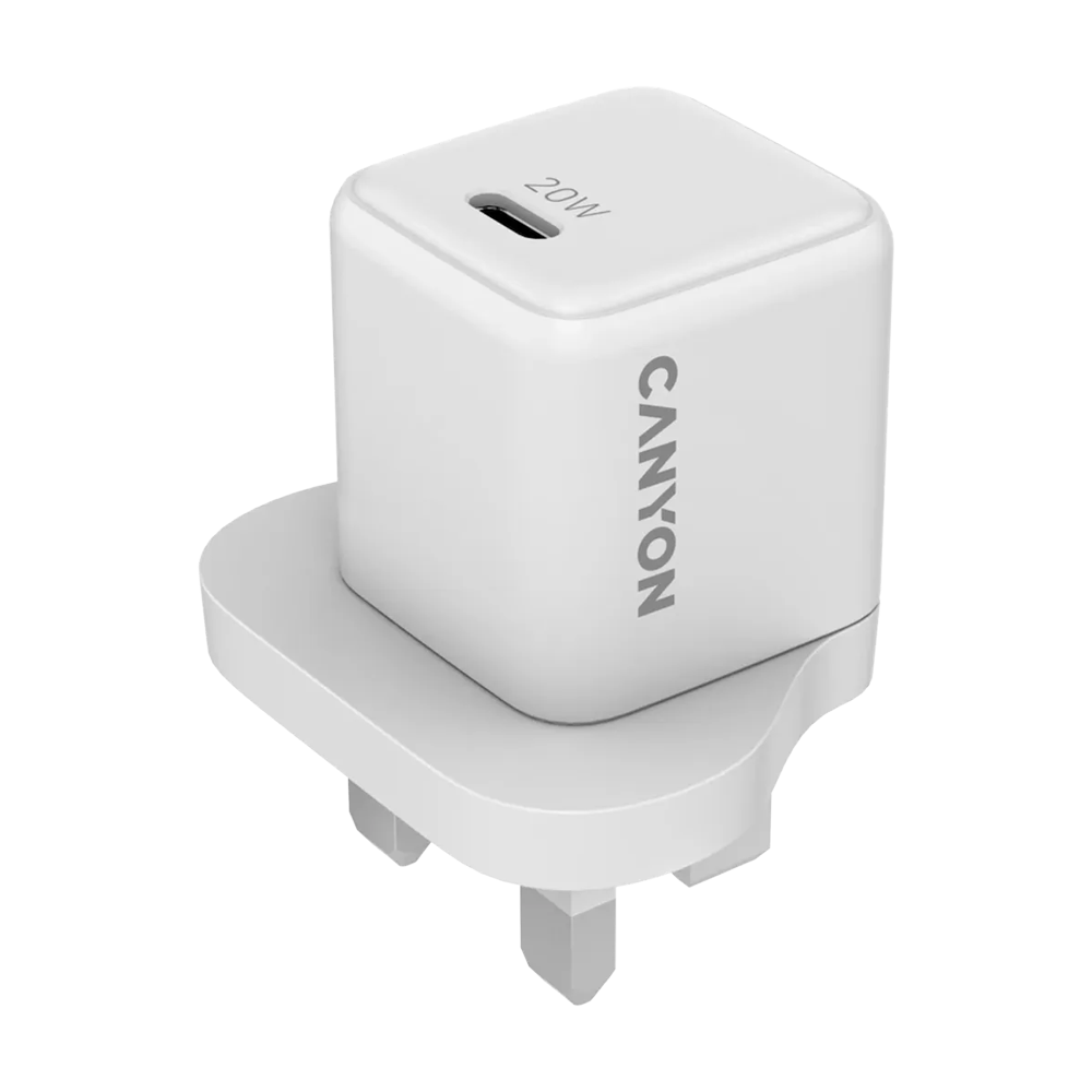 Canyon Wall Charger CU20C USB-C 20W UK White