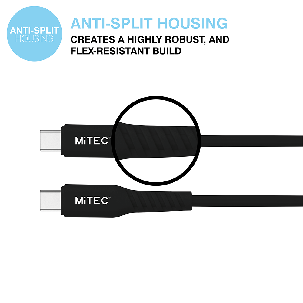 MiTEC TypeC to TypeC 1M Cable Black