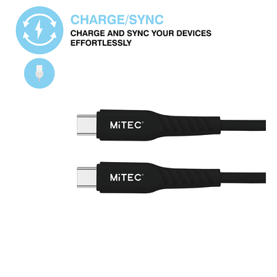 MiTEC TypeC to TypeC 1M Cable Black