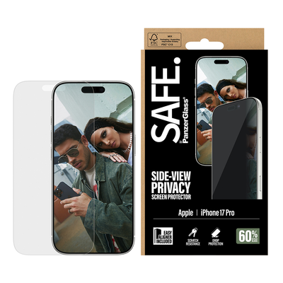 SAFE Privacy Glass for iPhone 17 Pro Ultra Wide Fit w/Aligner