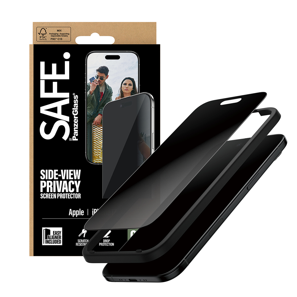 SAFE Privacy Glass for iPhone Air Ultra Wide Fit w/Aligner