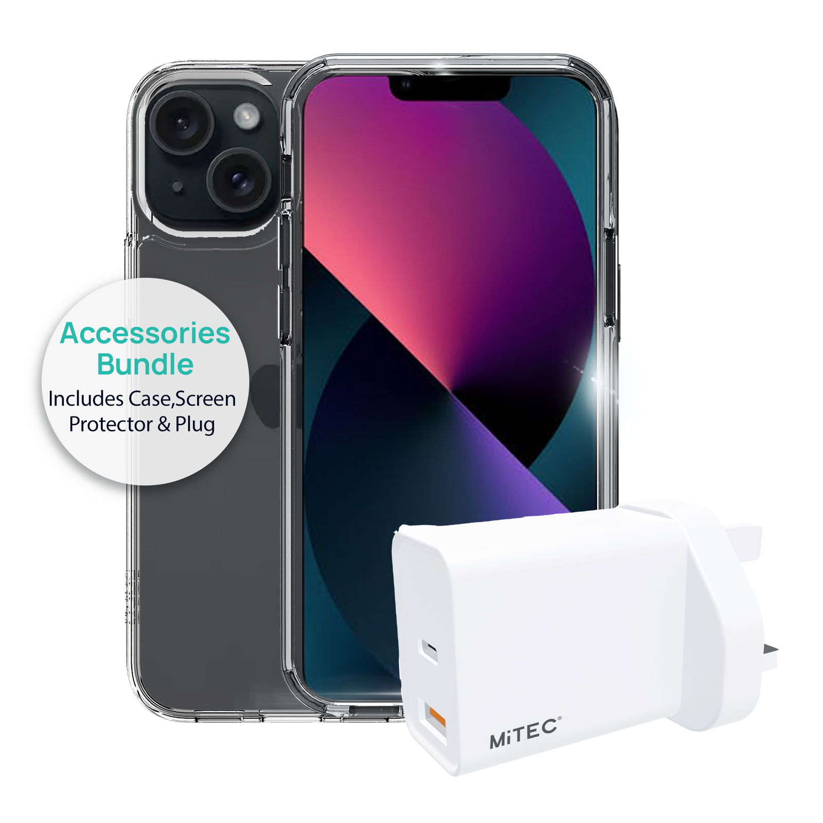 iPhone 15 3in1 Accessory Bundle