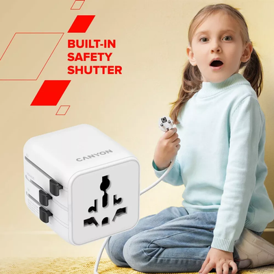 CANYON OnTour One Travel Adapter EU/UK/US/AUS White