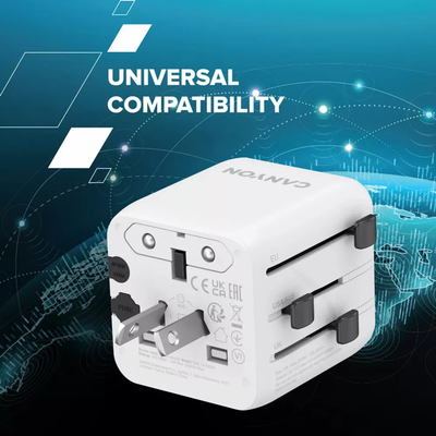 CANYON OnTour One Travel Adapter EU/UK/US/AUS White
