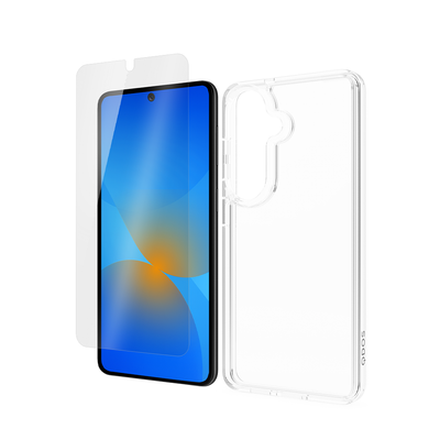 QDOS Dual Defence+ Bundle For Samsung Galaxy S26 Clear