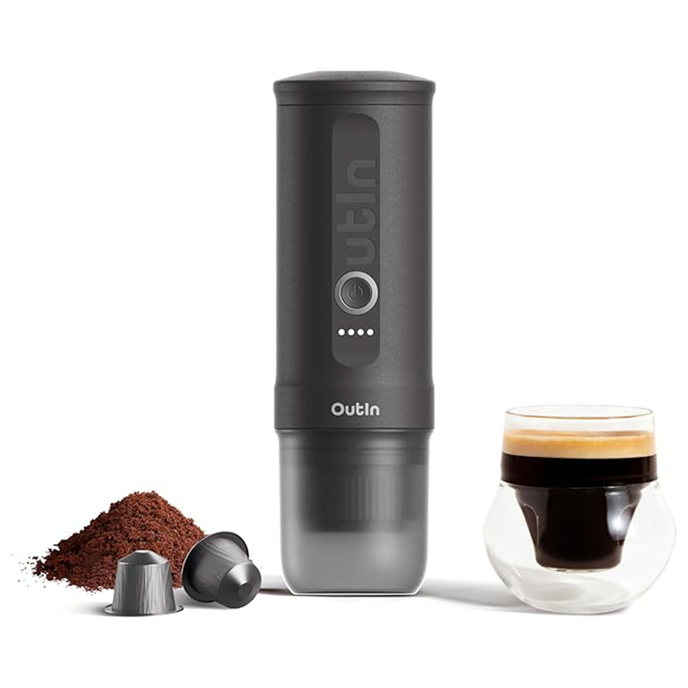 OutIn Nano Portable Electric Espresso Machine Space Grey
