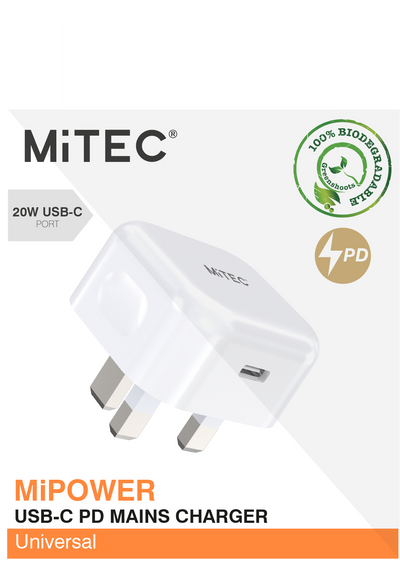 MiTEC MiPOWER 20w Mains Charger