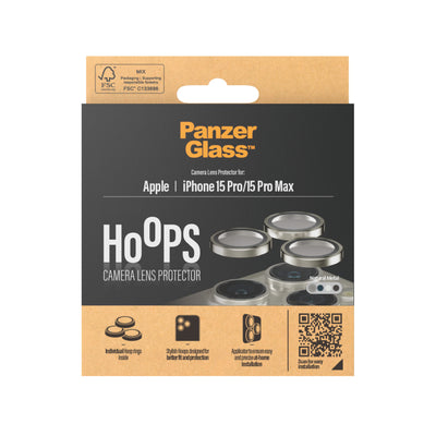 PanzerGlass ® Hoops™ Camera Lens Protector iPhone 15 Pro | 15 Pro Max