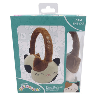 Squishmallows Cam The Cat Plush Bluetooth Headphones