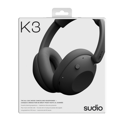 Sudio K3 Noise Cancelling Headphones - Ink Black