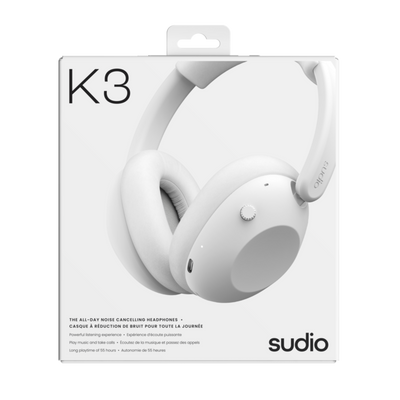 Sudio K3 Noise Cancelling Headphones - Bright White