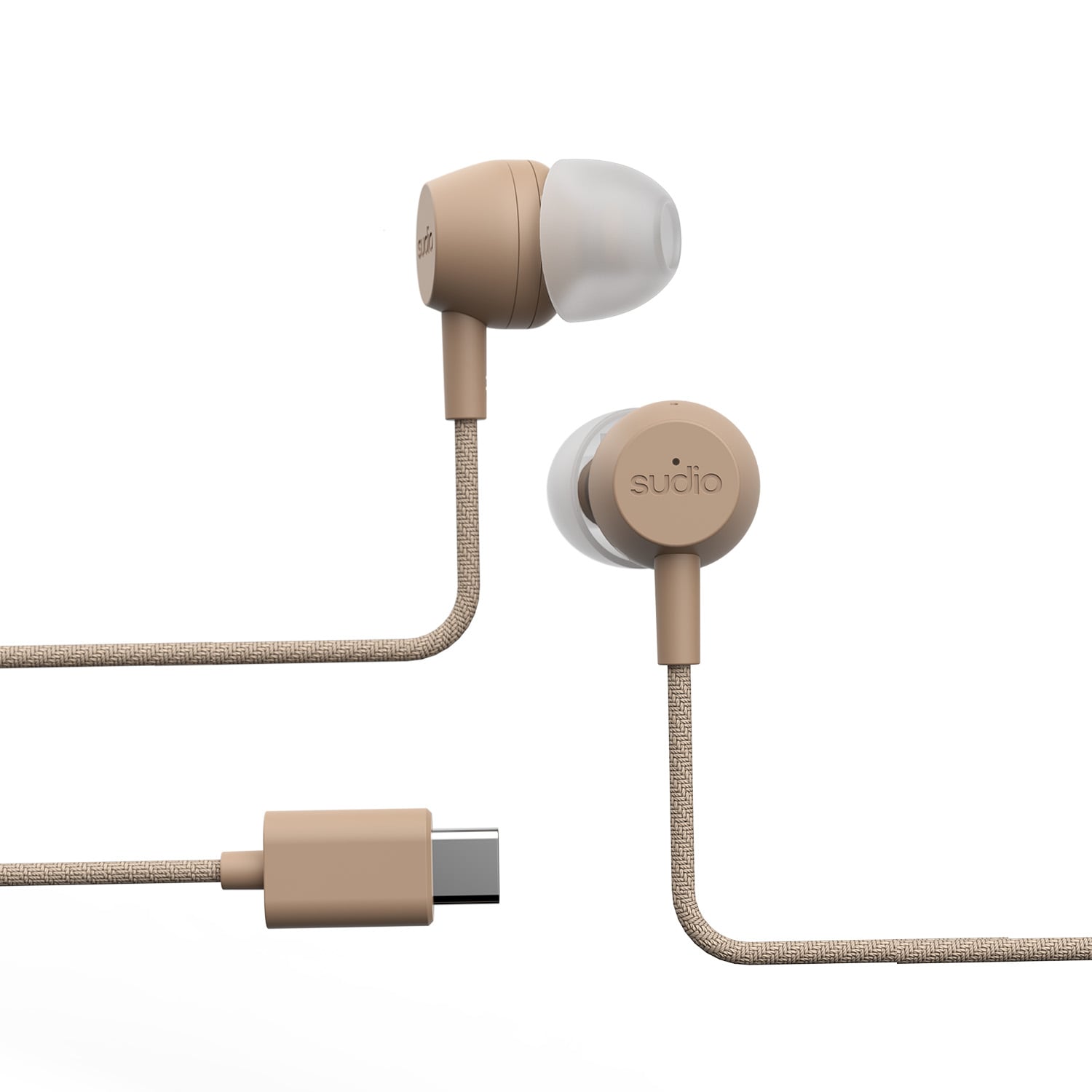 Sudio V3 Pro Wired USB-C Earphones with ANC - Caramel Brown