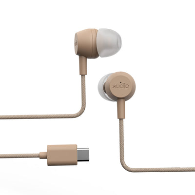 Sudio V3 Pro Wired USB-C Earphones with ANC - Caramel Brown