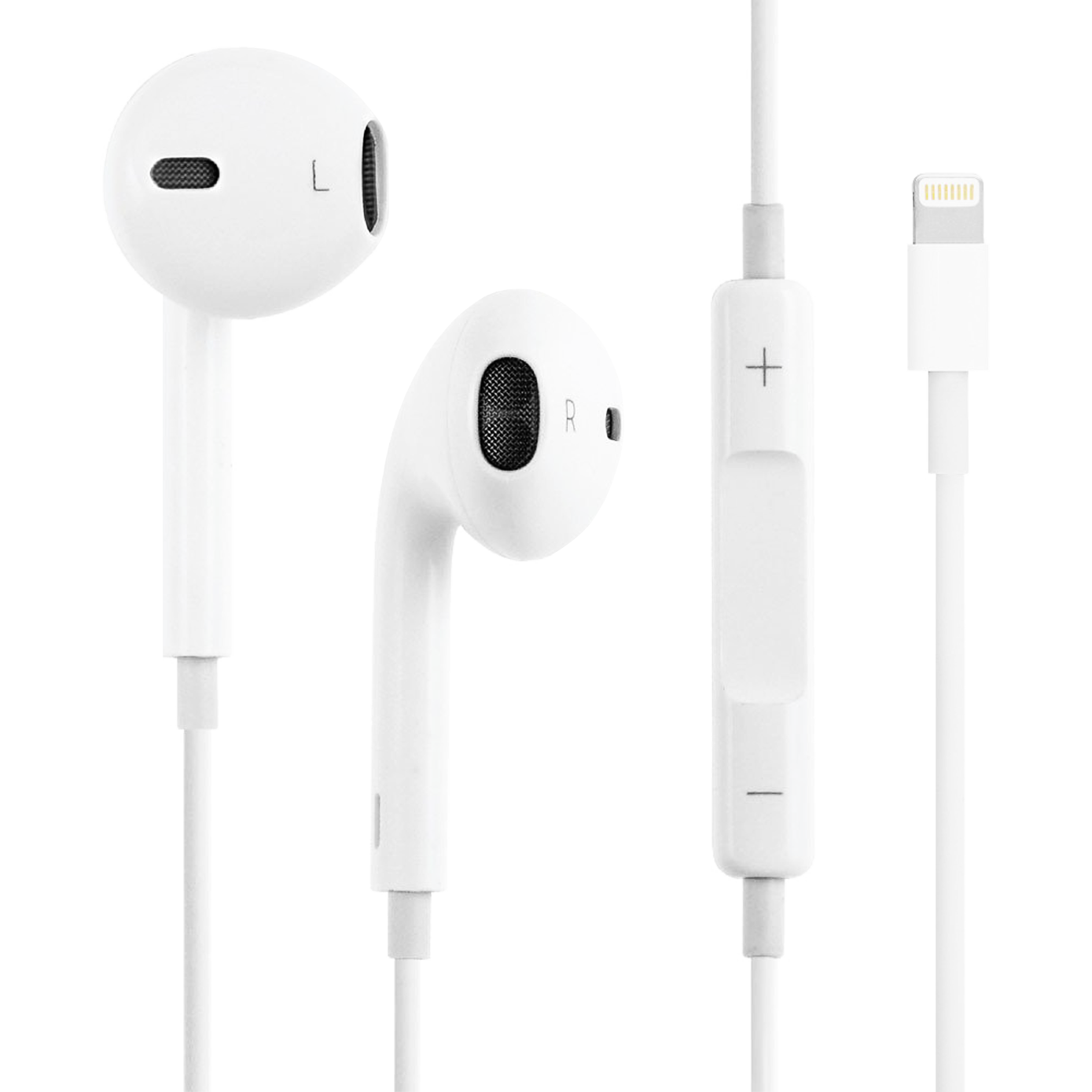 Apple EarPods Headphones with Lightning Connector, Wired Ear Buds for  iPhone with Built-in Remote to Control Music, Phone Calls, and Volume :  Electronics 