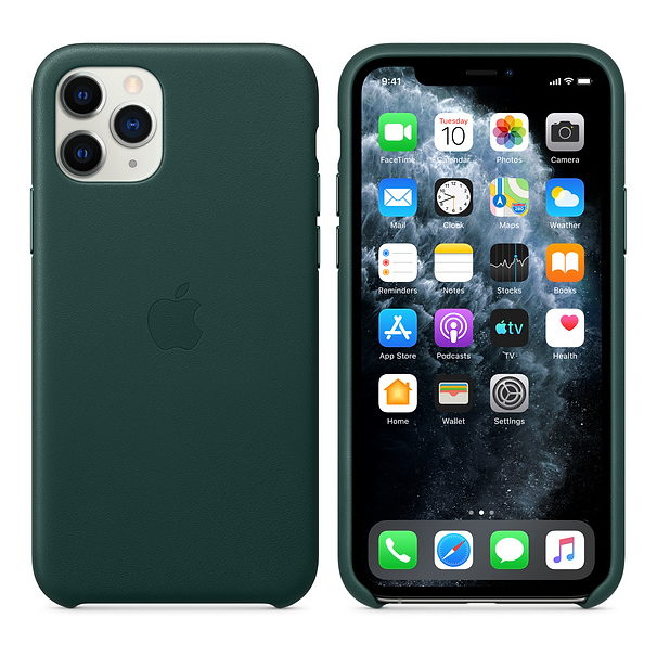 Apple Leather Cover for iPhone 11 Pro - Forest Green