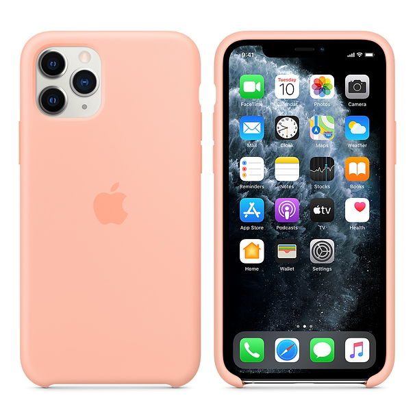 Apple Silicone Cover for iPhone 11 Pro - Grapefruit