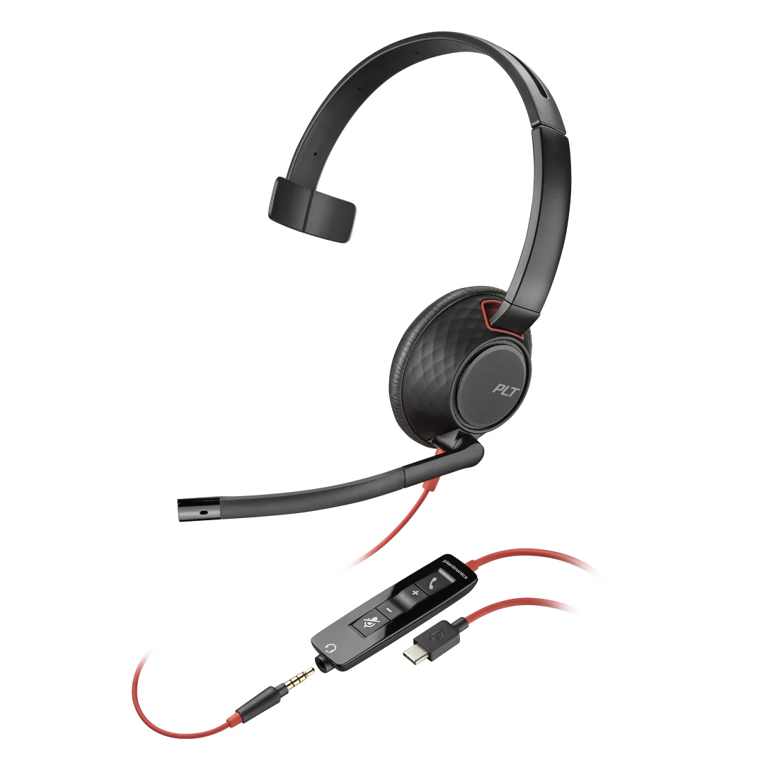 Poly Blackwire 5220 USB Headset - Black