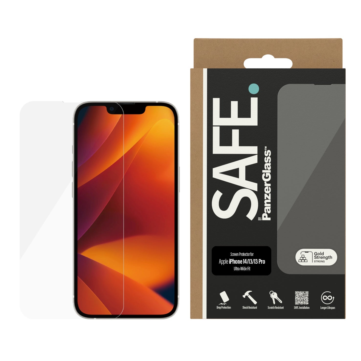 PanzerGlass SAFE Glass Screen Protector for iPhone 15 Pro - Vodafone
